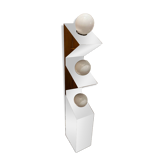 Chrome floor lamp Axel Chay Monoprix