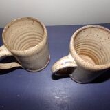 2 sandstone mugs from the Pottery of Bois de Laud