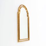 Miroir français de style Louis Philippe en bois doré décoré de verre miroir fumé