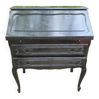 Bureau secrétaire Louis XV noir