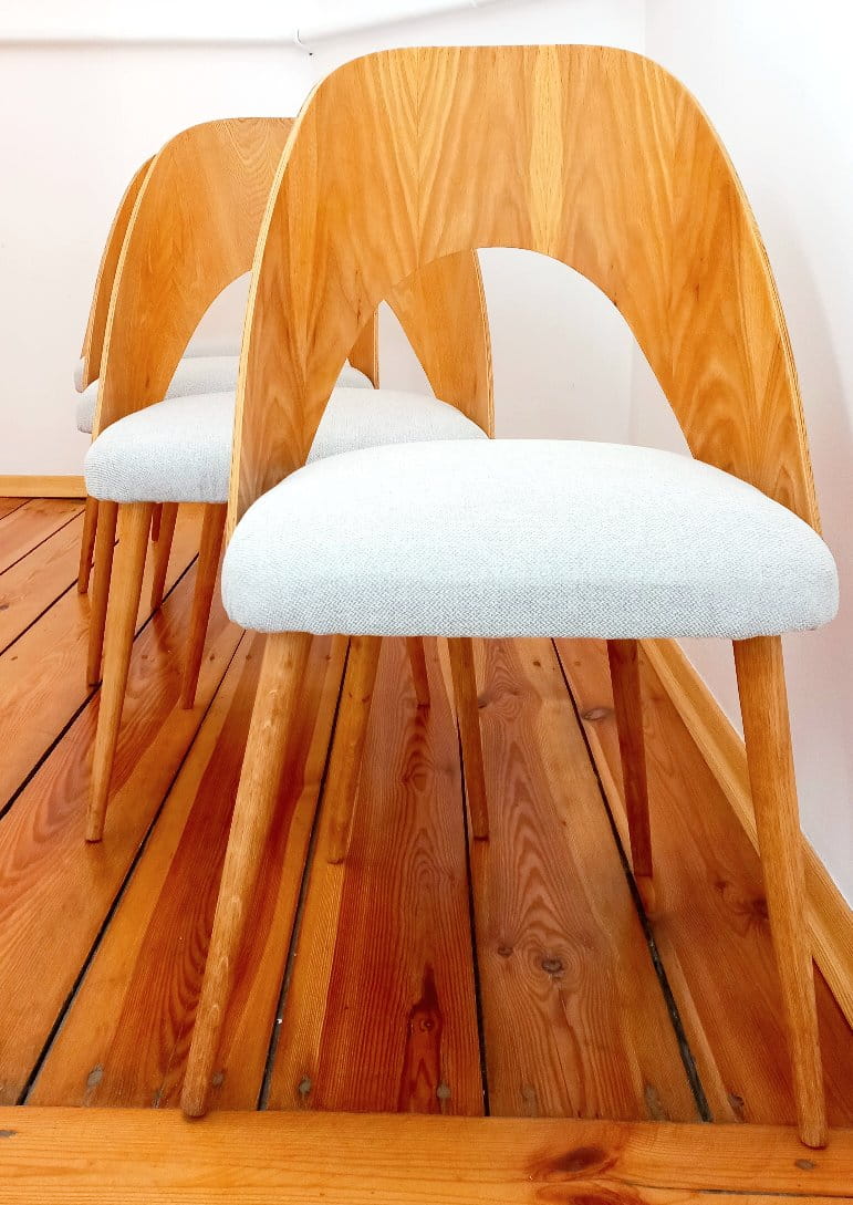 Czechoslovakian Chairs by A. Suman for Tatra Nabytok, 1960s, Set of 4
