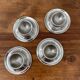 Lot 4 coquetiers inox
