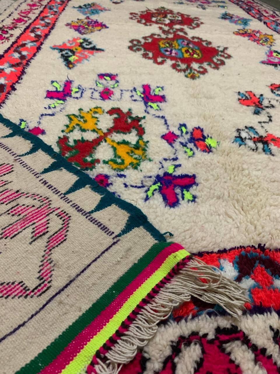 Traditional handmade Bni Ouarin rug size 300x150 cm