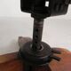 Oak office chair with a spring system and height adjustable, 1930s.