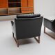 Pair of leather armchairs by Rudolf Bernd Glatzel for Kill International 1960