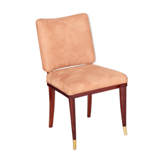 Chaise Art Déco conçue par Jules Leleu, fabriquée dans la France des années 1920