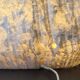 Large brutalist table lamp - alabaster - 1970s - vintage - made in Italy