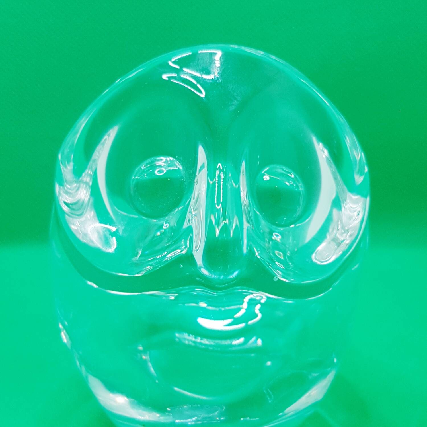 Cendrier hibou en cristal