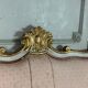 Baroque style bench in gilded and painted wood, Italy, 19th century