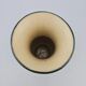 Large multicoloured ceramic vase with floral decoration signed NT.