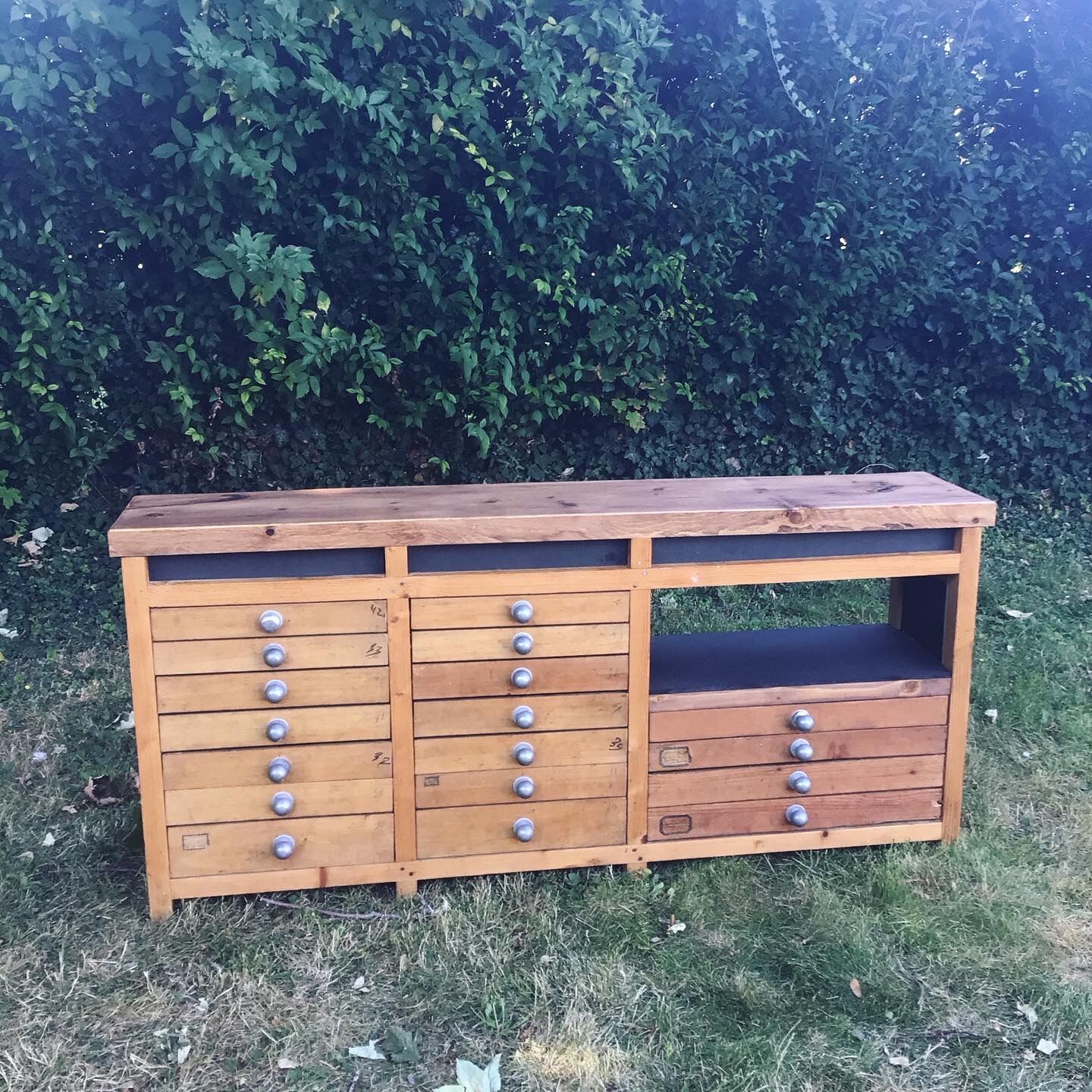 Haberdashery furniture in solid wood