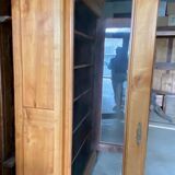 Louis Philippe bookcase in cherry wood.