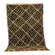 Tapis berbère traditionnel teint à la noix 240 x 150 cm