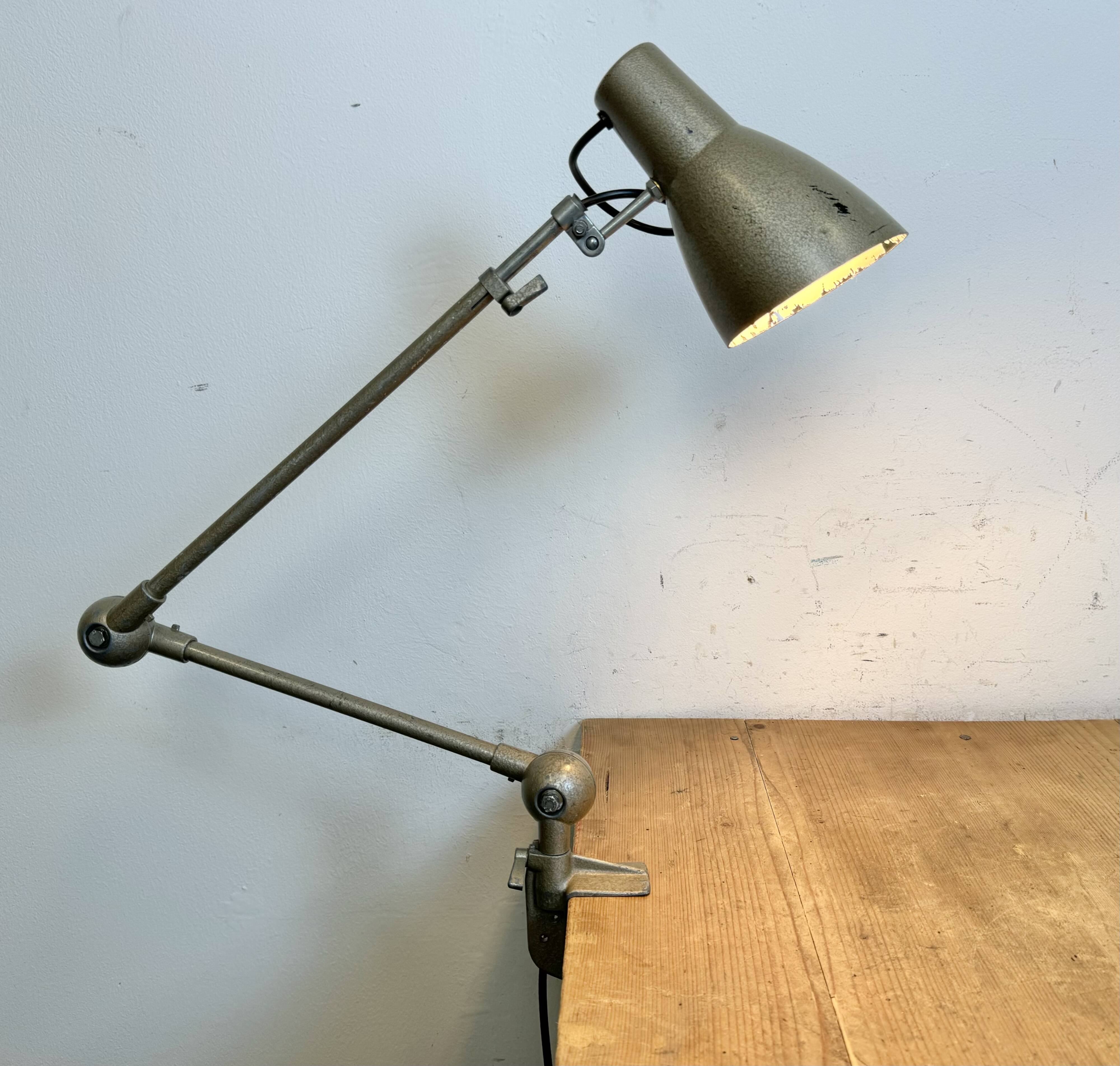 Vintage Grey French Adjustable Table Lamp, 1960s