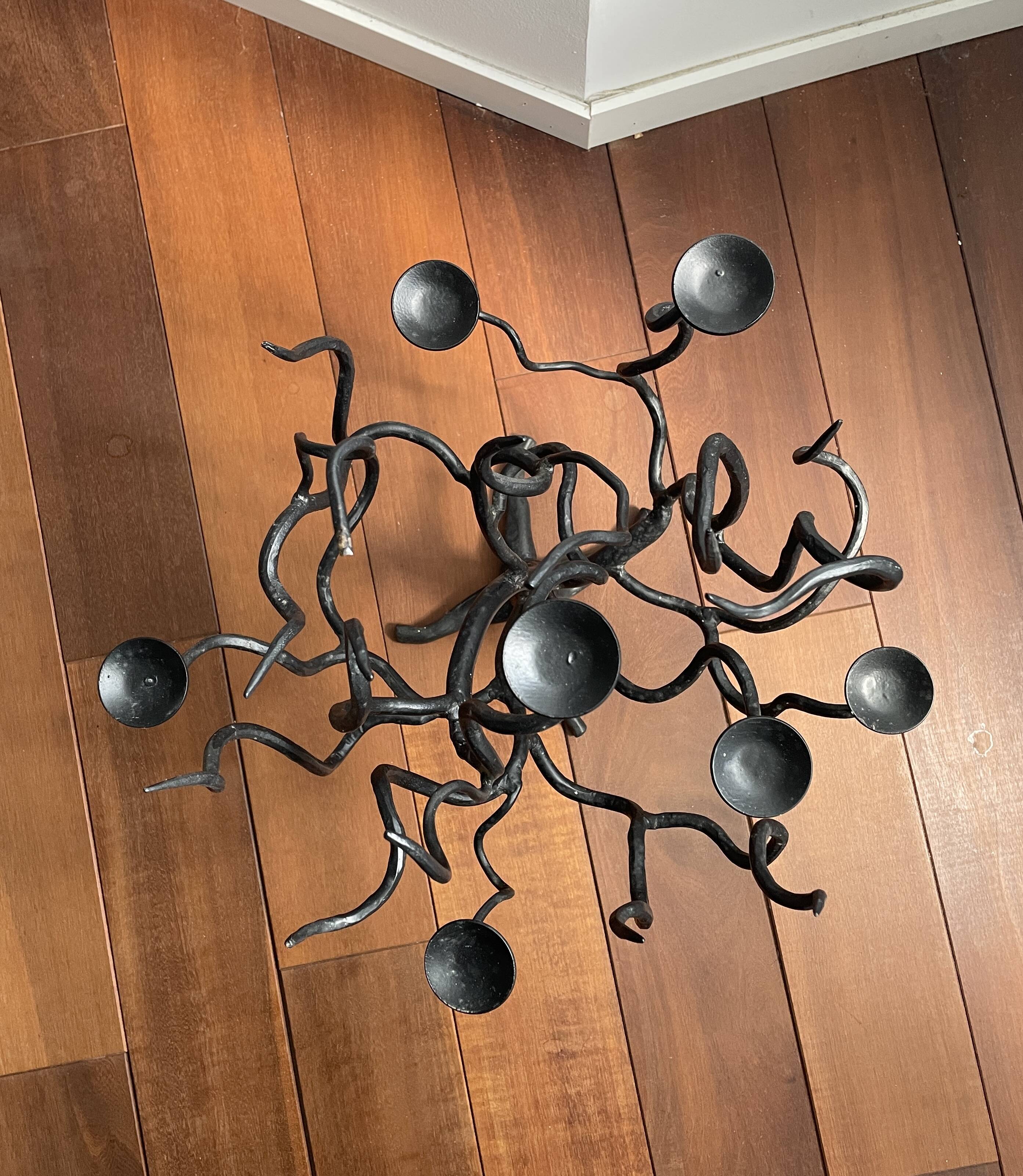 Candelabra 7 candles Wrought Iron