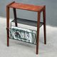 Side table with 50s magazine holder