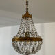 Balloon chandelier in bronze and pendants