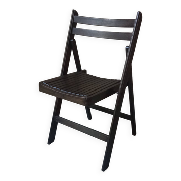 Chaise vintage pliante en bois