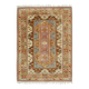 Vintage Turkish Oushak handmade wool cotton orange area rug 201x281
