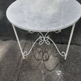 Old wrought iron garden furniture