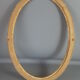Old Art-Deco oval wood -stucco frame, 56x41 cm, 50x35 cm SB leaf
