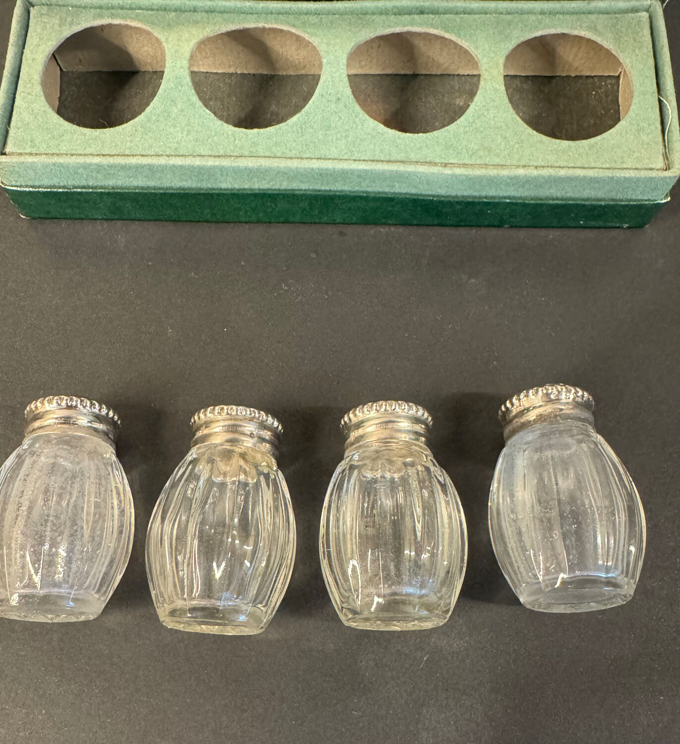 Christofle – 4 salt shakers – Solid silver