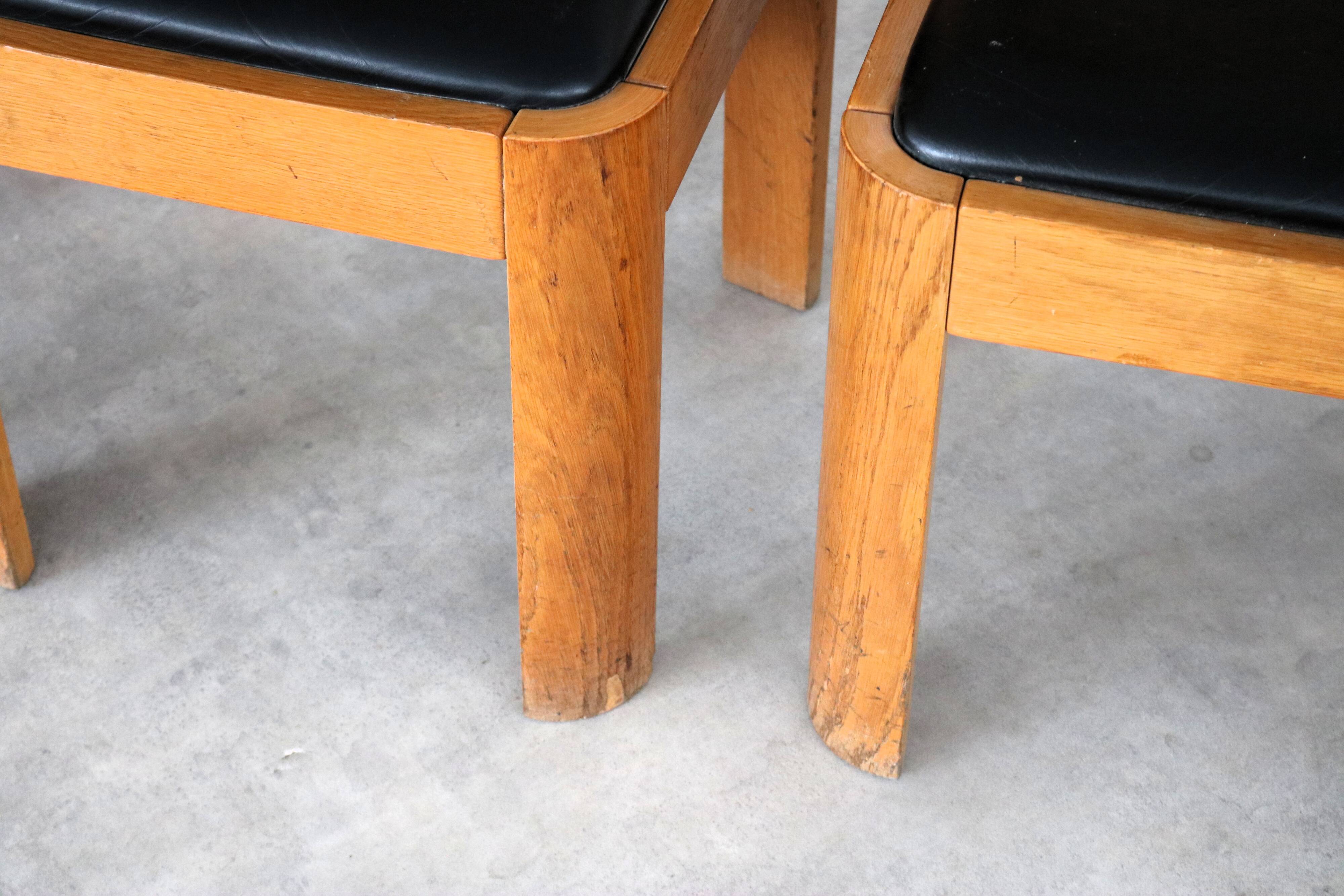 vintage eetkamerstoelen | stoelen | jaren 60 | eiken