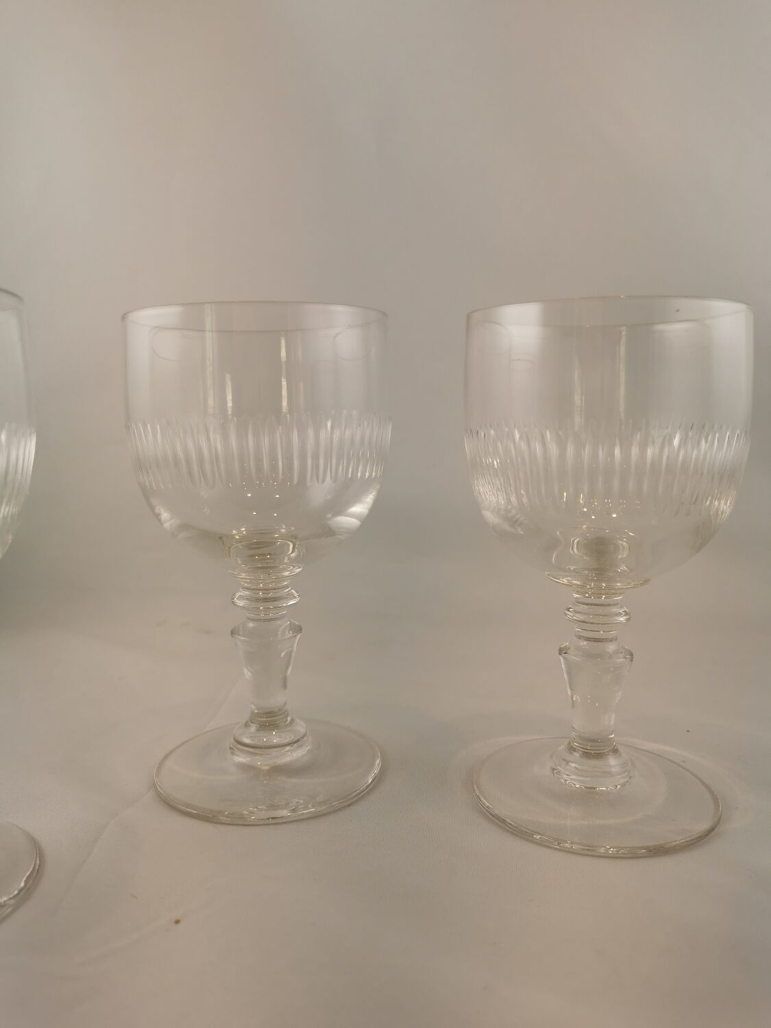 Cut stemware, old