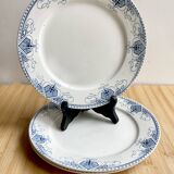 3 Terre de fer plates / U&C Sarreguemines "Germaine"