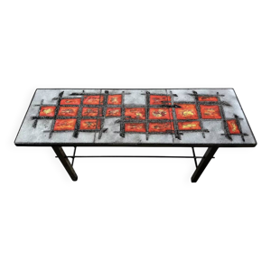 Table basse lave émaillée