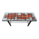 Table basse lave émaillée et métal laqué. France, années 70