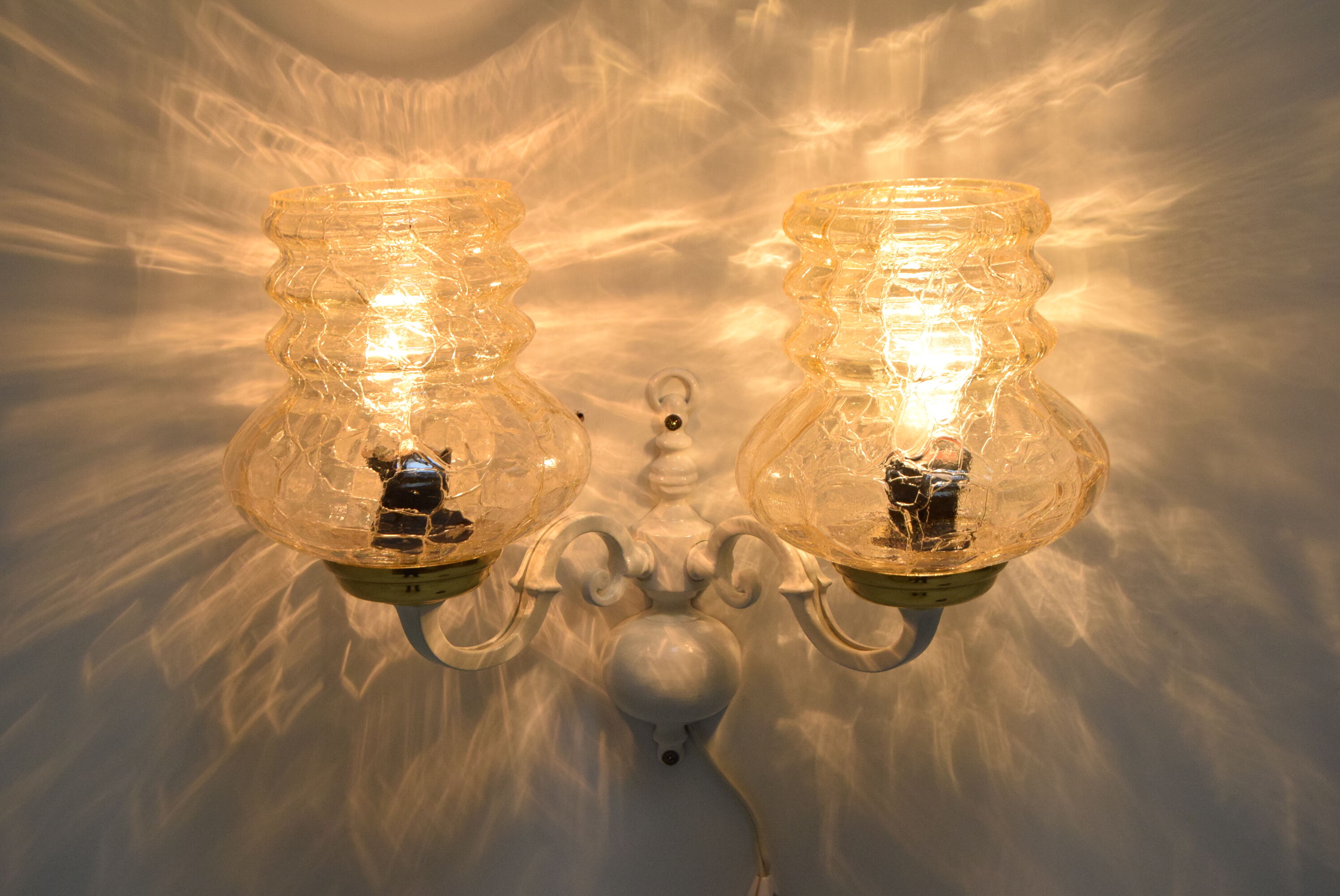 Mid-century wall lamp,Czechoslovakia,1970