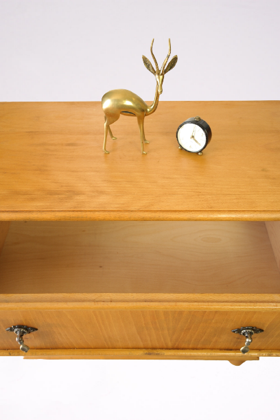 Small dresser in vintage blond walnut