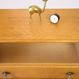 Small dresser in vintage blond walnut