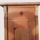 Pair of moulded light wood bedside tables.