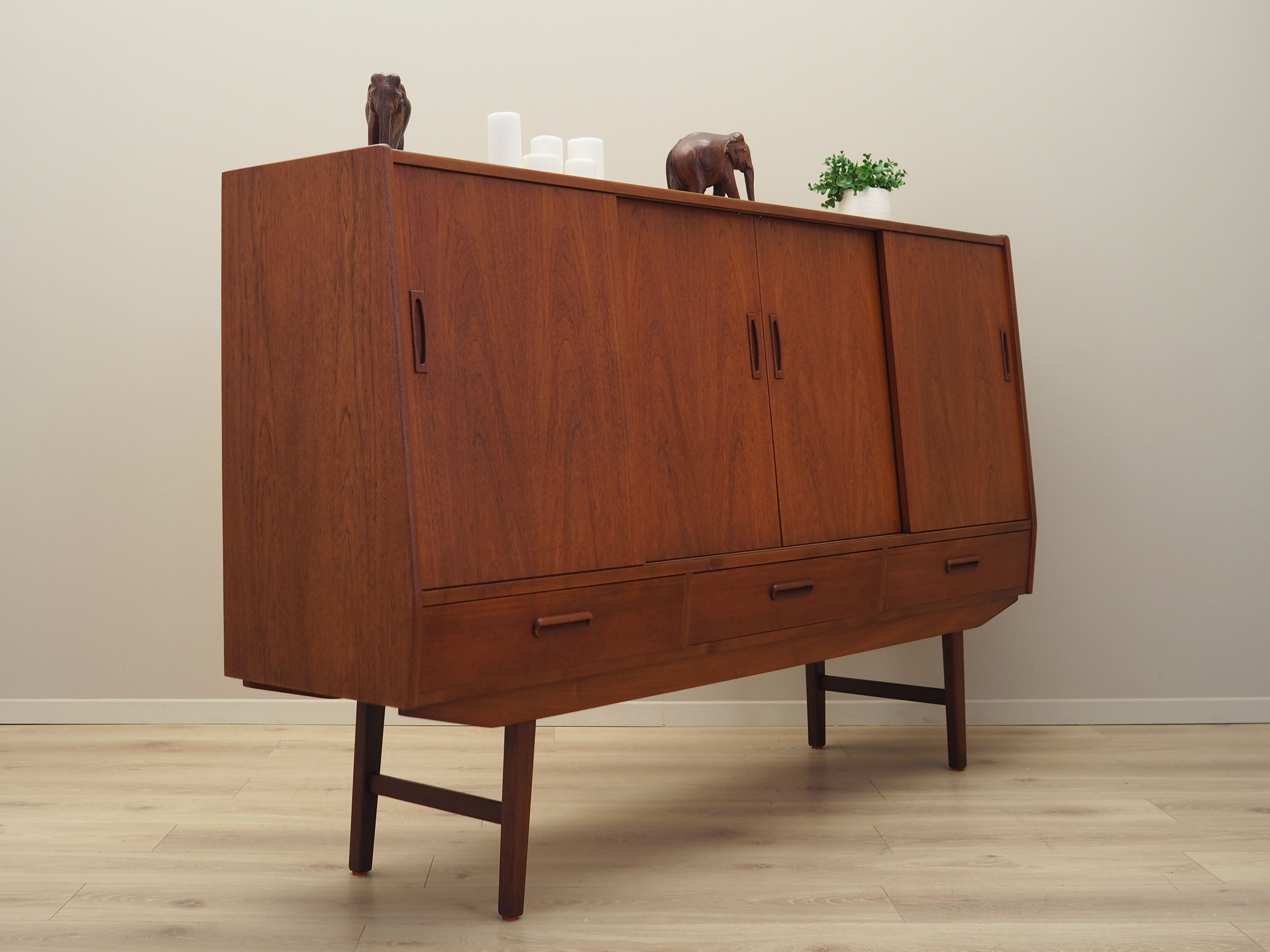 Teak highboard, Danish design, 1960s, Denmark