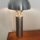 Large brushed metal mushroom lamp - Swedish Design / Upcycling