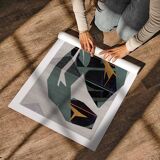 Contemporary art print Green Nude