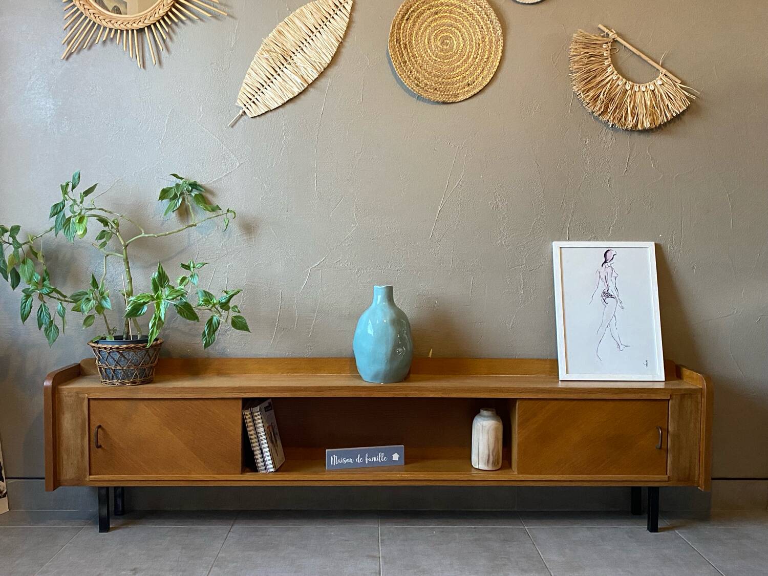 Vintage sideboard from the 60s (shallow)
