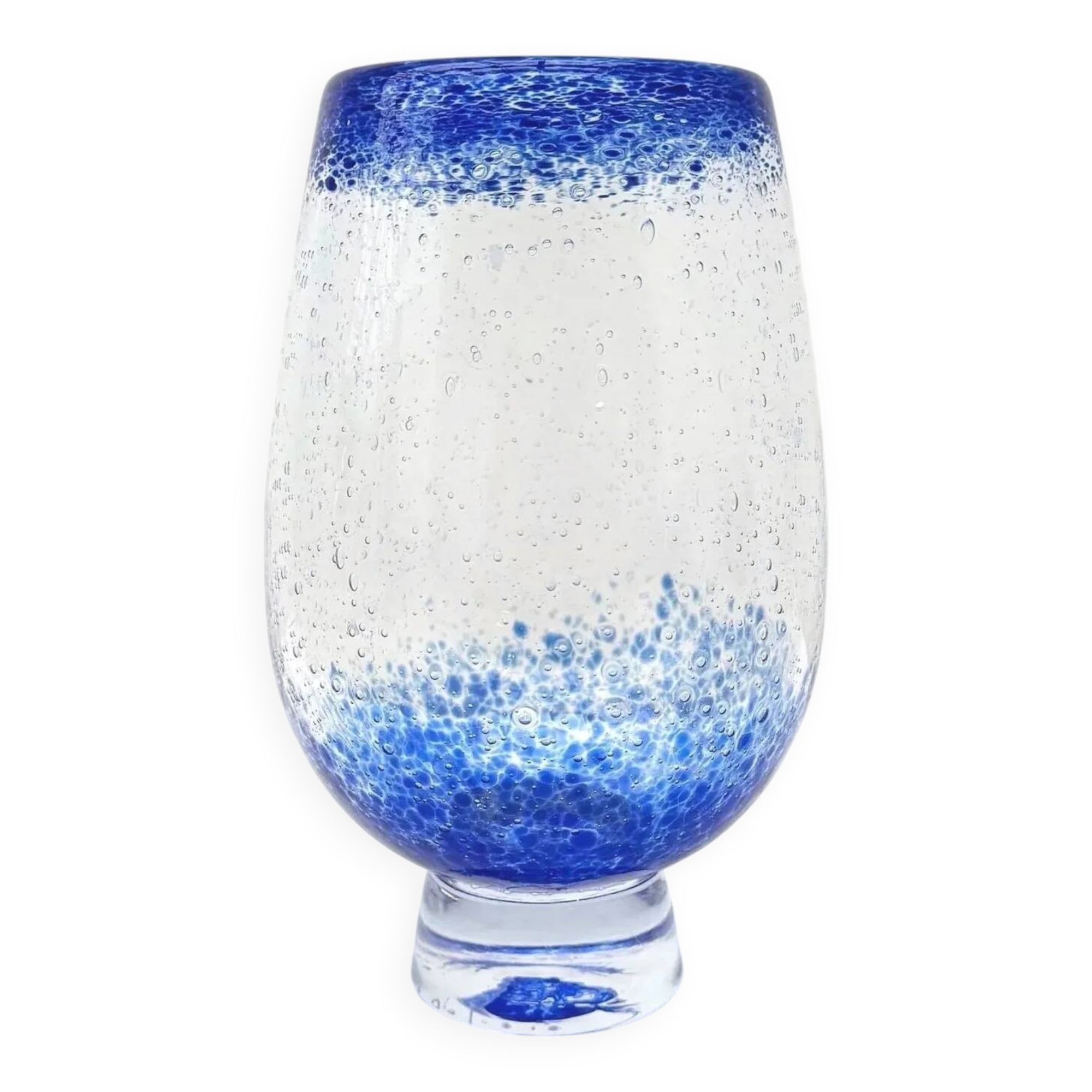 Pascal Guermic blown glass vase, France