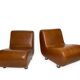 Curve armless armchairs, 1970s