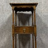 English Napoleon III period oak pedestal table circa 1880