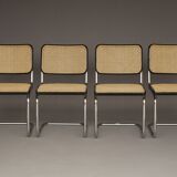 S32 Dining Chairs by Marcel Breuer for Thonet. 1980s. Set of 4