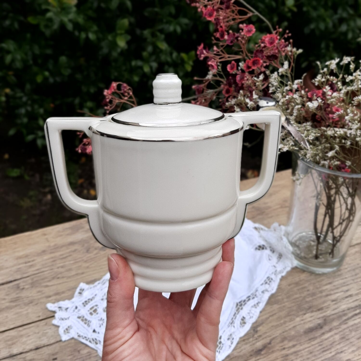 Epiag art deco sugar box