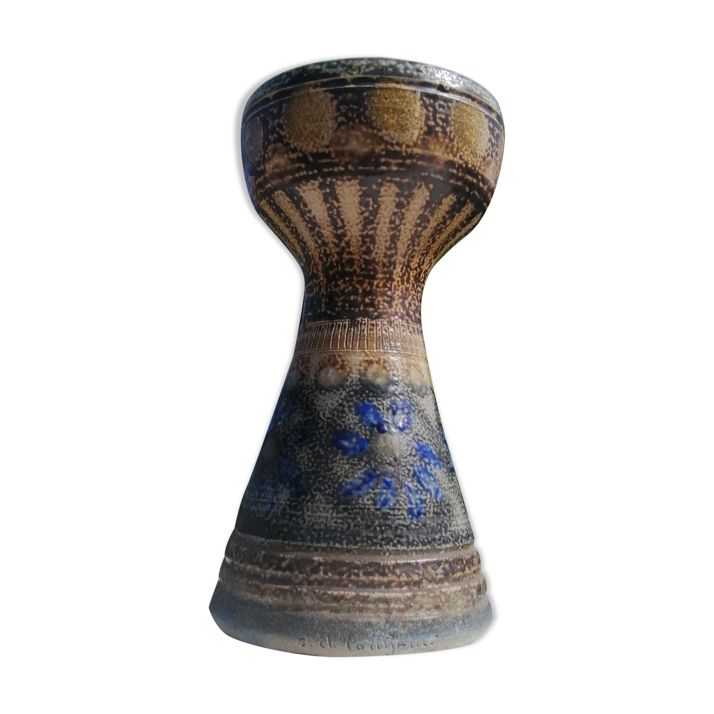 Vase signed Courjault