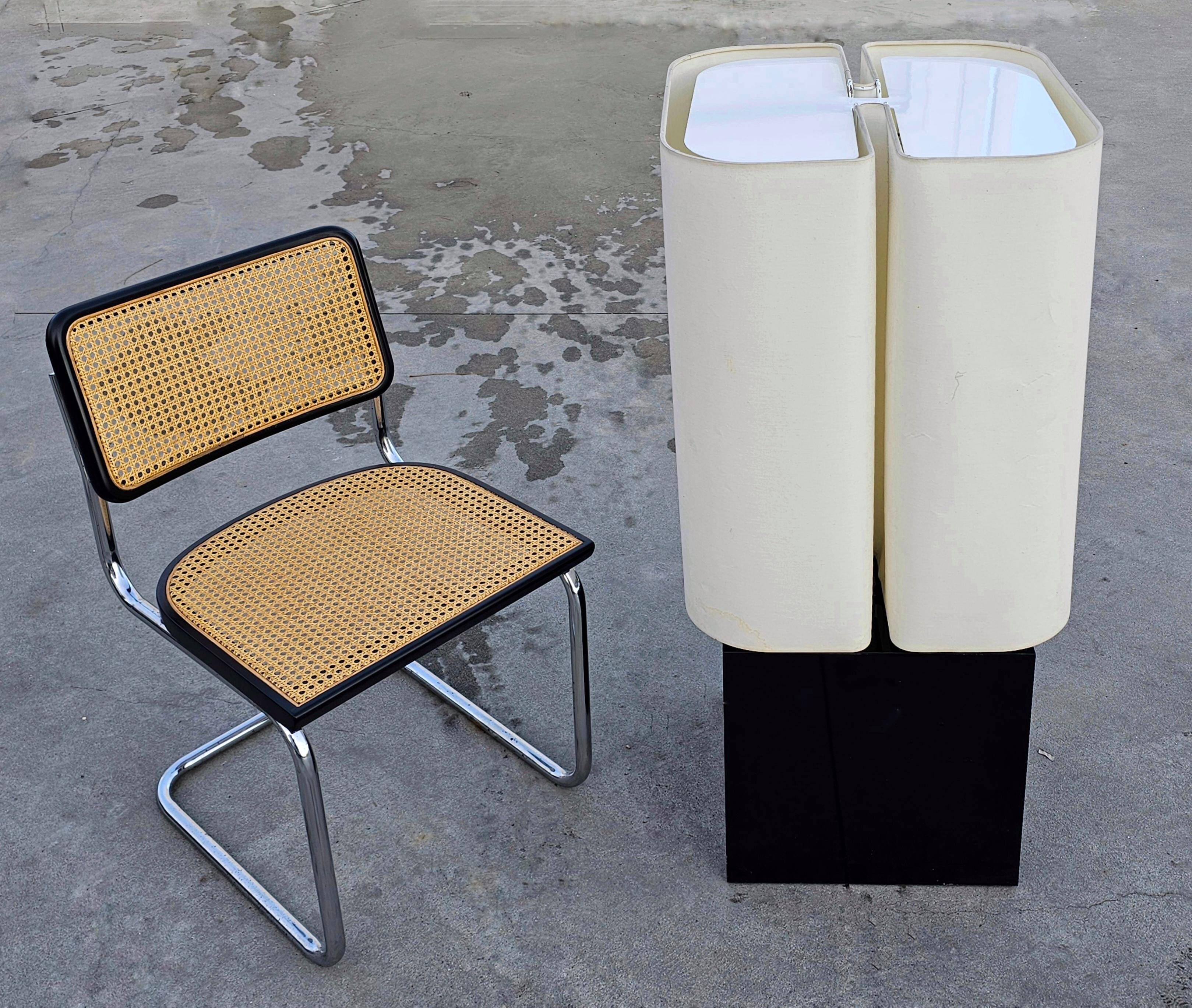 Postmodern floor lamp BRASILIA Michel Boyer Glass Light 1974