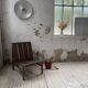 Modernist oak armchair
