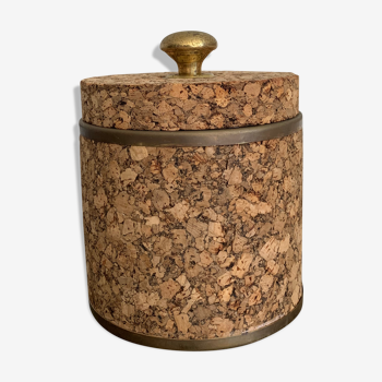 Vintage cork ice bucket