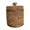 Vintage cork ice bucket