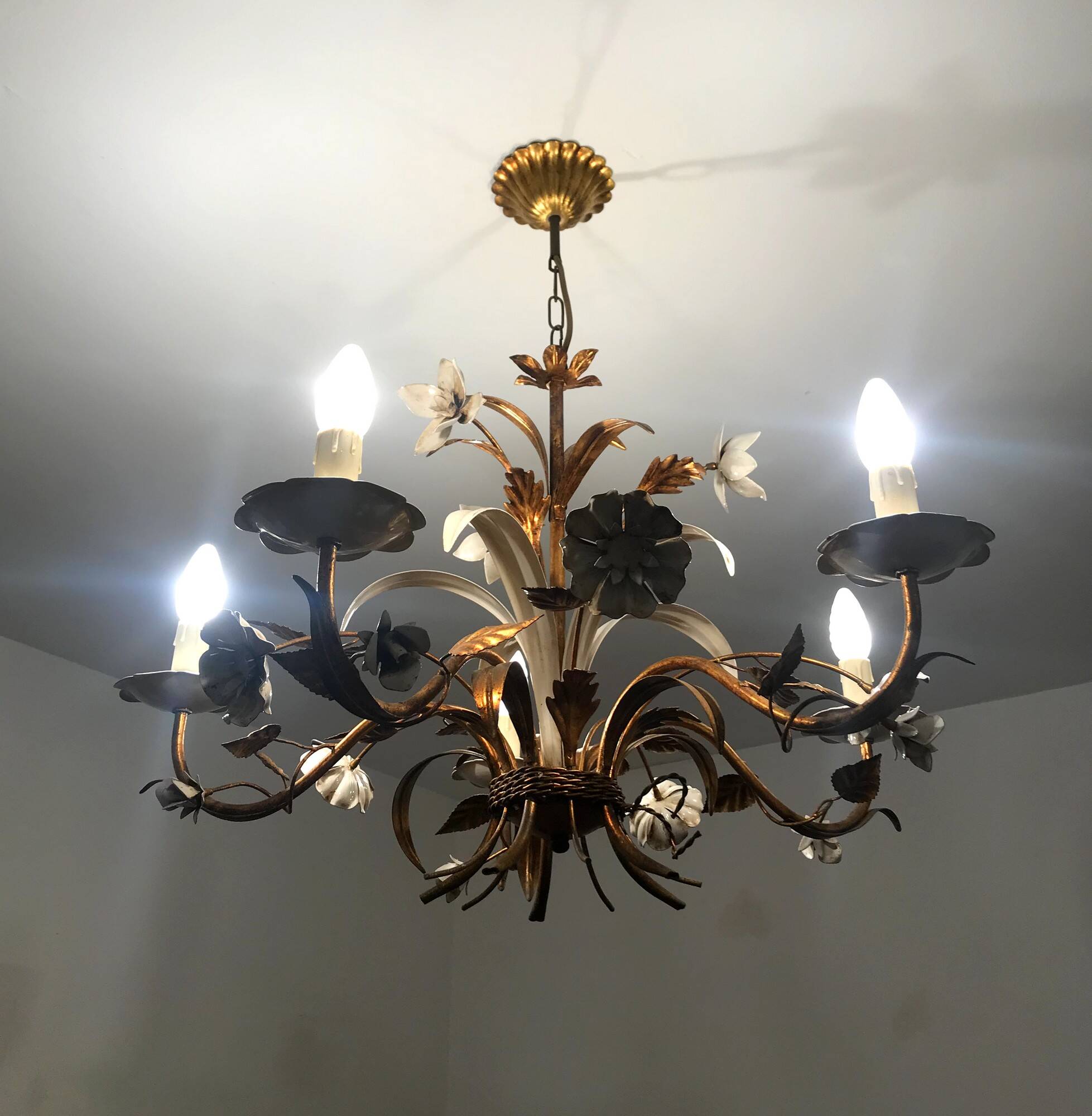 Vintage pendant light by Hans Kogl